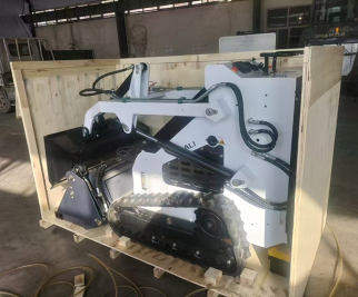 2025 Kompaktlader, verpackt und in einem 40-Fuß-High-Cube-Container nach Italien verschifft