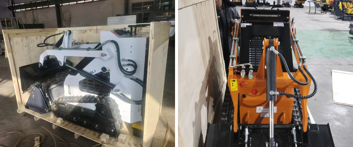 2025 Kompaktlader verpackt und in einem 40 Fuß High Cube Container nach Italien verschifft 2025 Kompaktlader verpackt und in einem 40 Fuß High Cube Container nach Italien verschifft